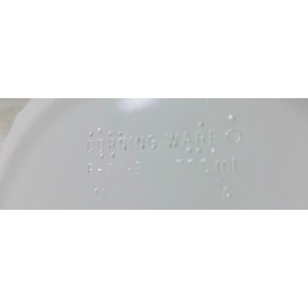Vintage Corningware French White F-23-B Casserole Dishes 700ML Oval with Lids - Picture 4 of 9